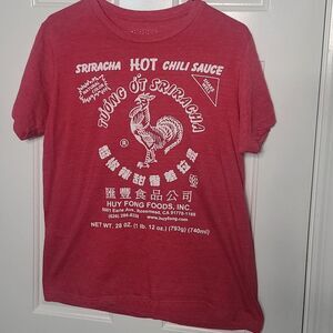 Ripple Junction -Sriracha Hot Sauce - Red T-shirt, Men's Size Large